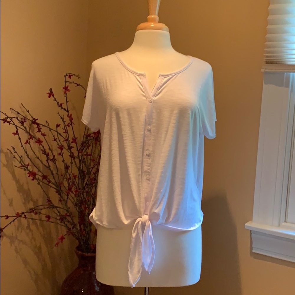 NWOT Rachel Zoe white top